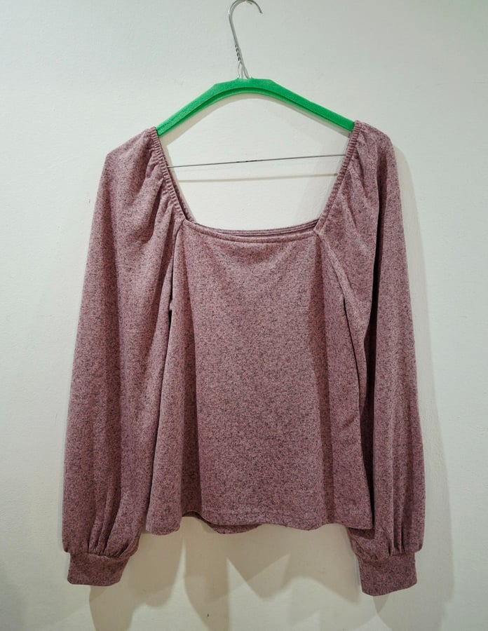 Pink Long-Sleeved Blouse