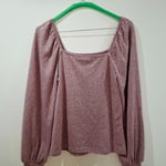 Pink Long-Sleeved Blouse