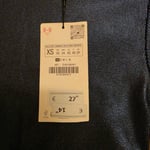 ZARA Dark Blue Cropped Top XS with tags