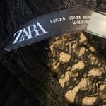 Zara Black Lace Top, XS,never worn,no tags