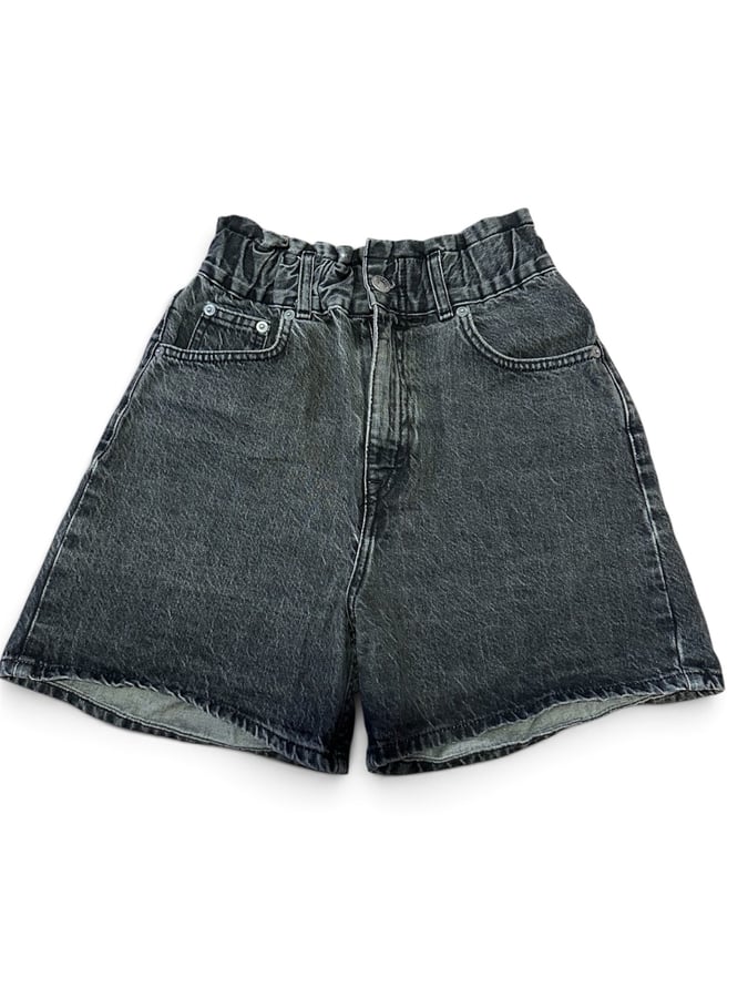 Dark Gray Denim Shorts