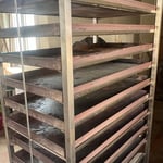 stand με 12 λαμαρίνες /stand with 12 black metal sheets (80x40 cm)