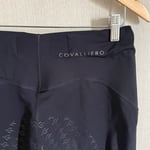 Black Women's Leggings with Logo and Pocket