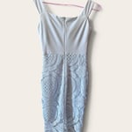 Light Blue Lace Formal Dress