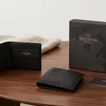 Valentino Garavani Black Leather Wallet