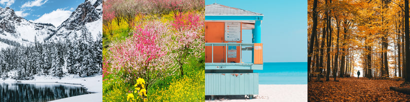 Winter, Frühling, Sommer und Herbst