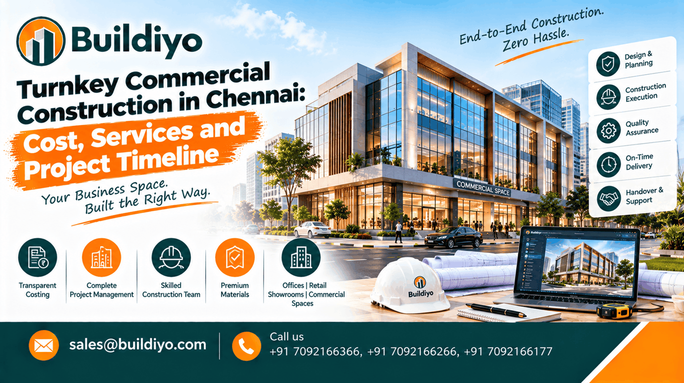 Turnkey Commercial Construction in Chennai: Cost, Services and Project Timeline