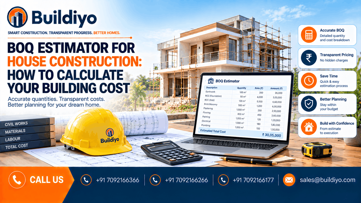 BOQ Estimator for House Construction: How to Calculate Your Building Cost