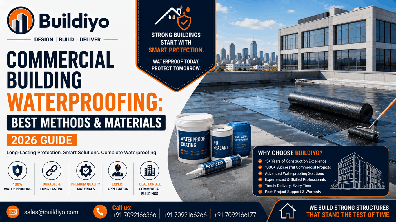 Commercial Building Waterproofing: Best Methods & Materials (2026 Guide)
