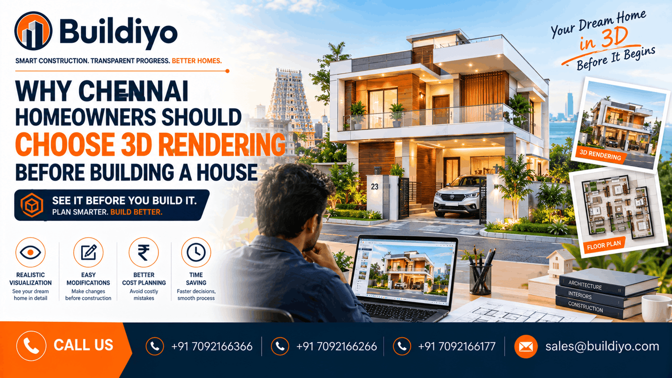 Why Chennai Homeowners Should Choose 3D Rendering Before Building a House