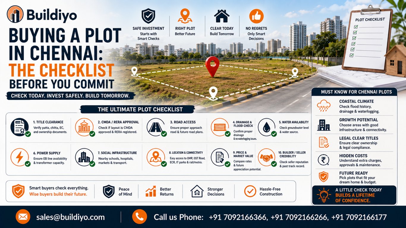 Buying a Plot in Chennai: The Checklist Before You Commit