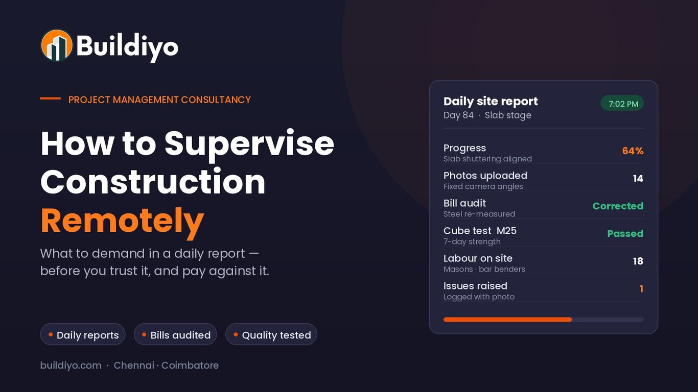 How to Supervise Construction Remotely — What to Demand in a Daily Report