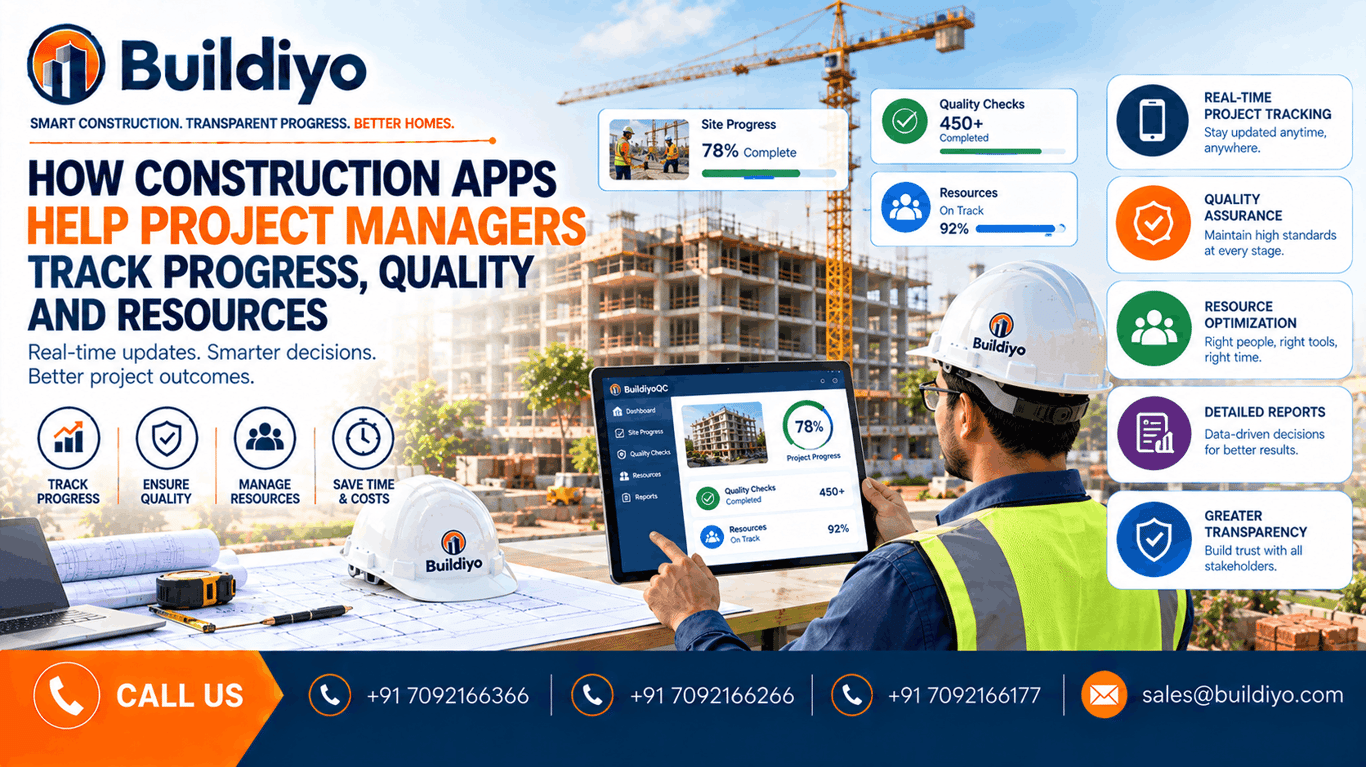 How Construction Apps Help Project Managers Track Progress, Quality and Resources