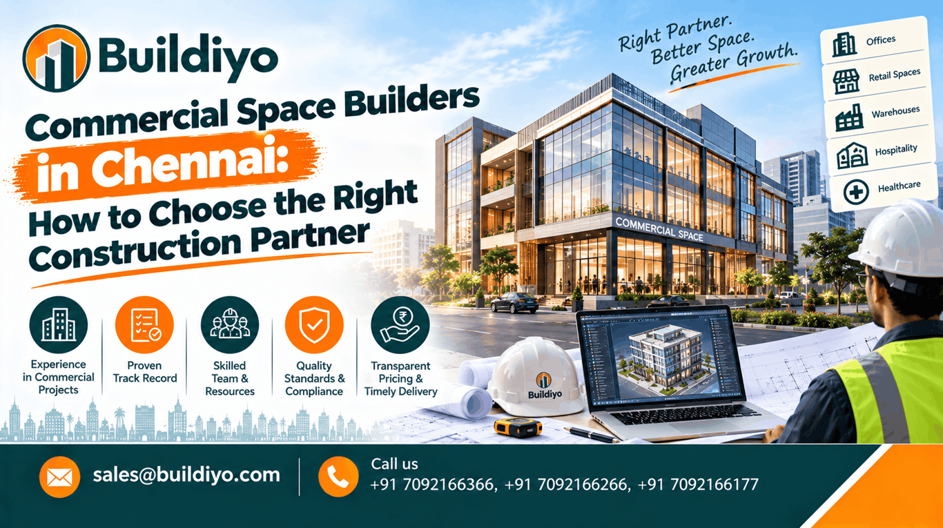Commercial Space Builders in Chennai: How to Choose the Right Construction Partner