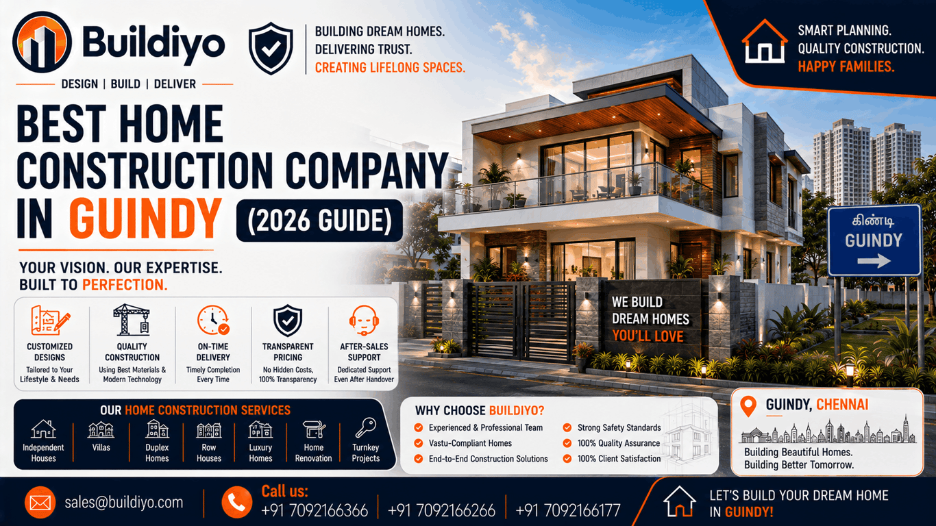 Best Home Construction Company in Guindy (2026 Guide)