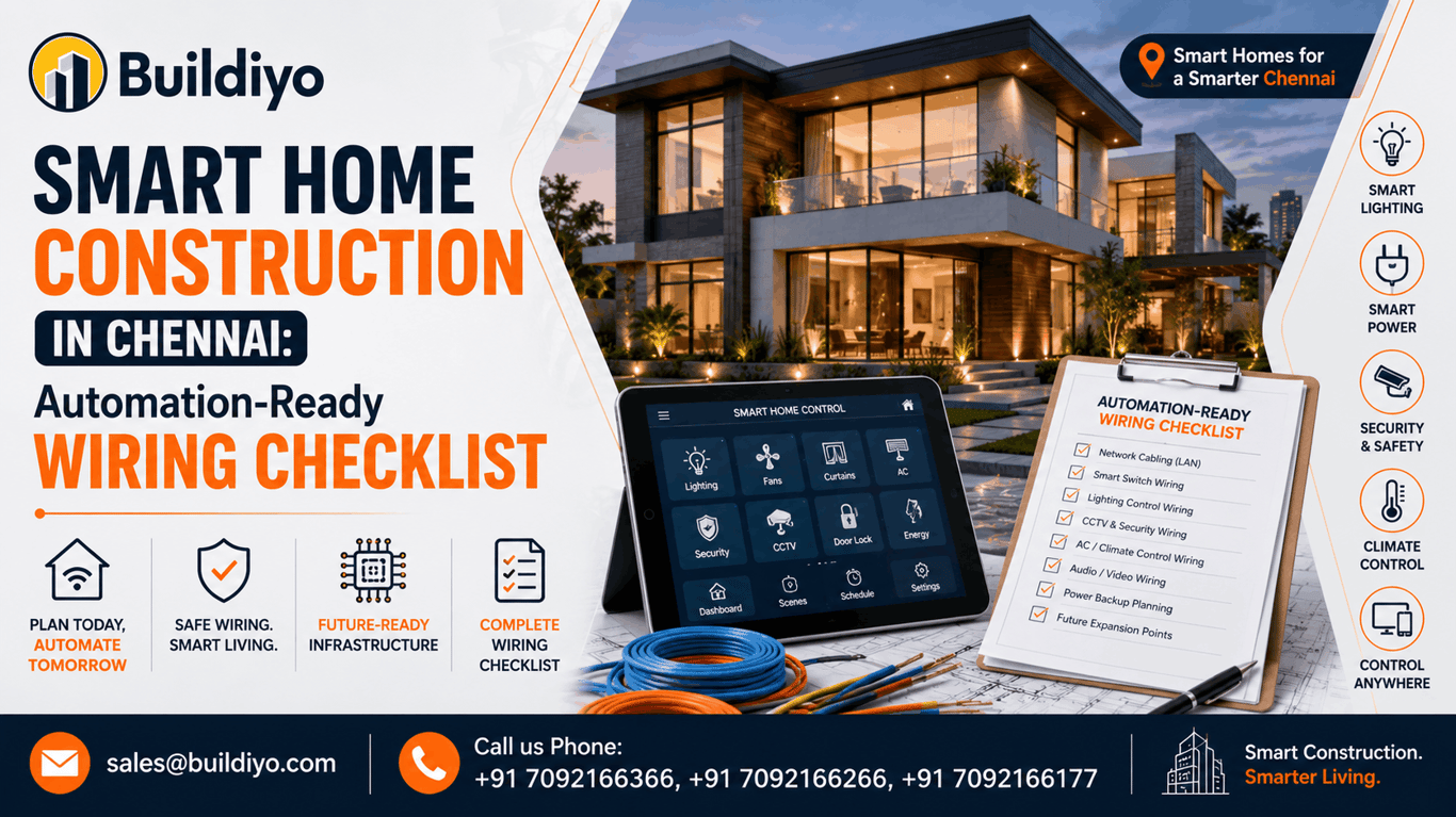 Smart Home Construction in Chennai: Automation-Ready Wiring Checklist