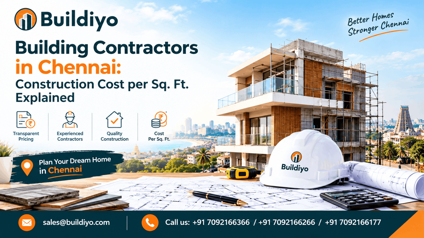 Building Contractors in Chennai: Construction Cost per Sq. Ft. Explained