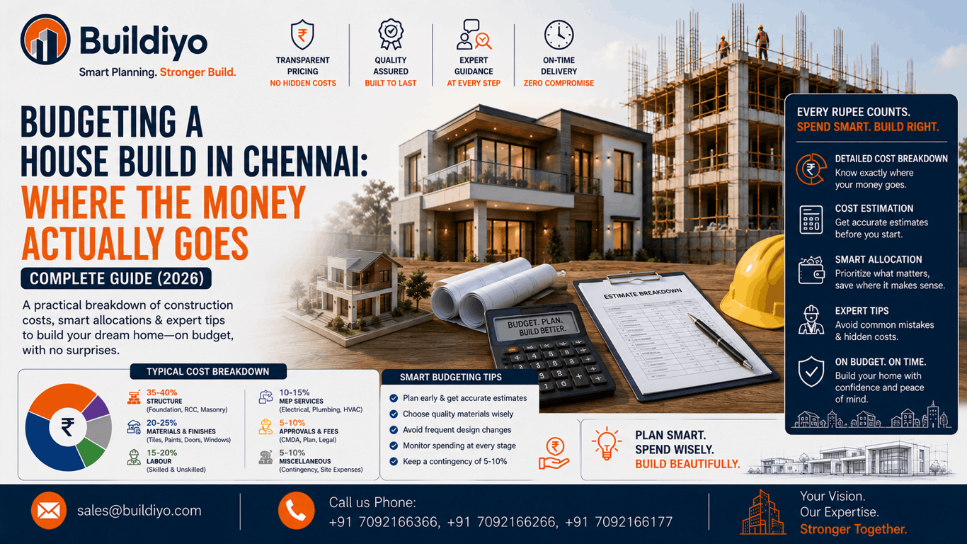Budgeting a House Build in Chennai: Where the Money Actually Goes