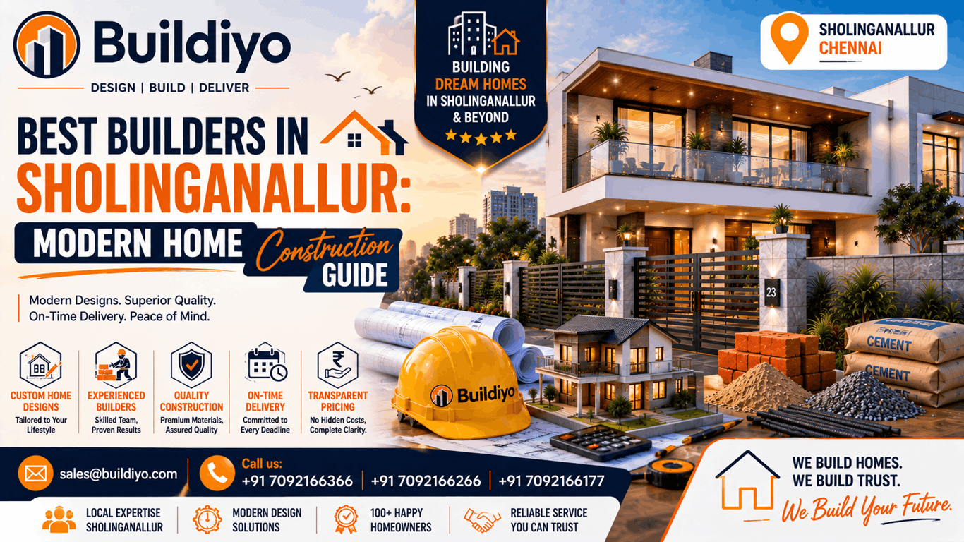 Best Builders in Sholinganallur: Modern Home Construction Guide