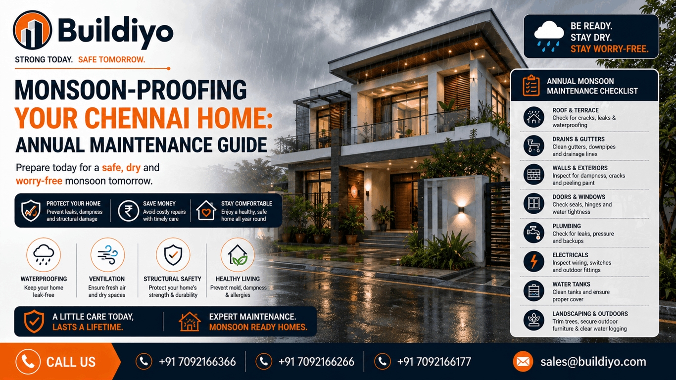 Monsoon-Proofing Your Chennai Home: Annual Maintenance Guide