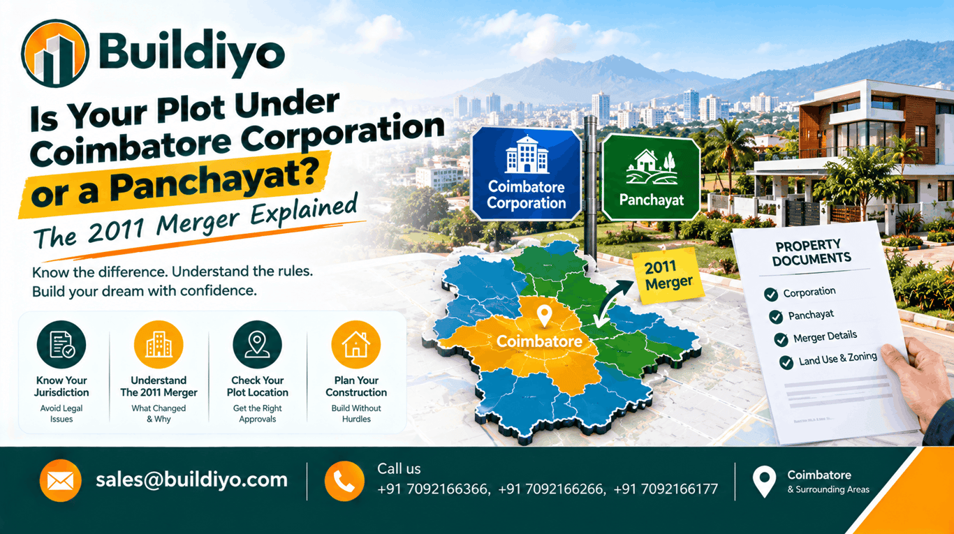 Is Your Plot Under Coimbatore Corporation or a Panchayat? The 2011 Merger Explained