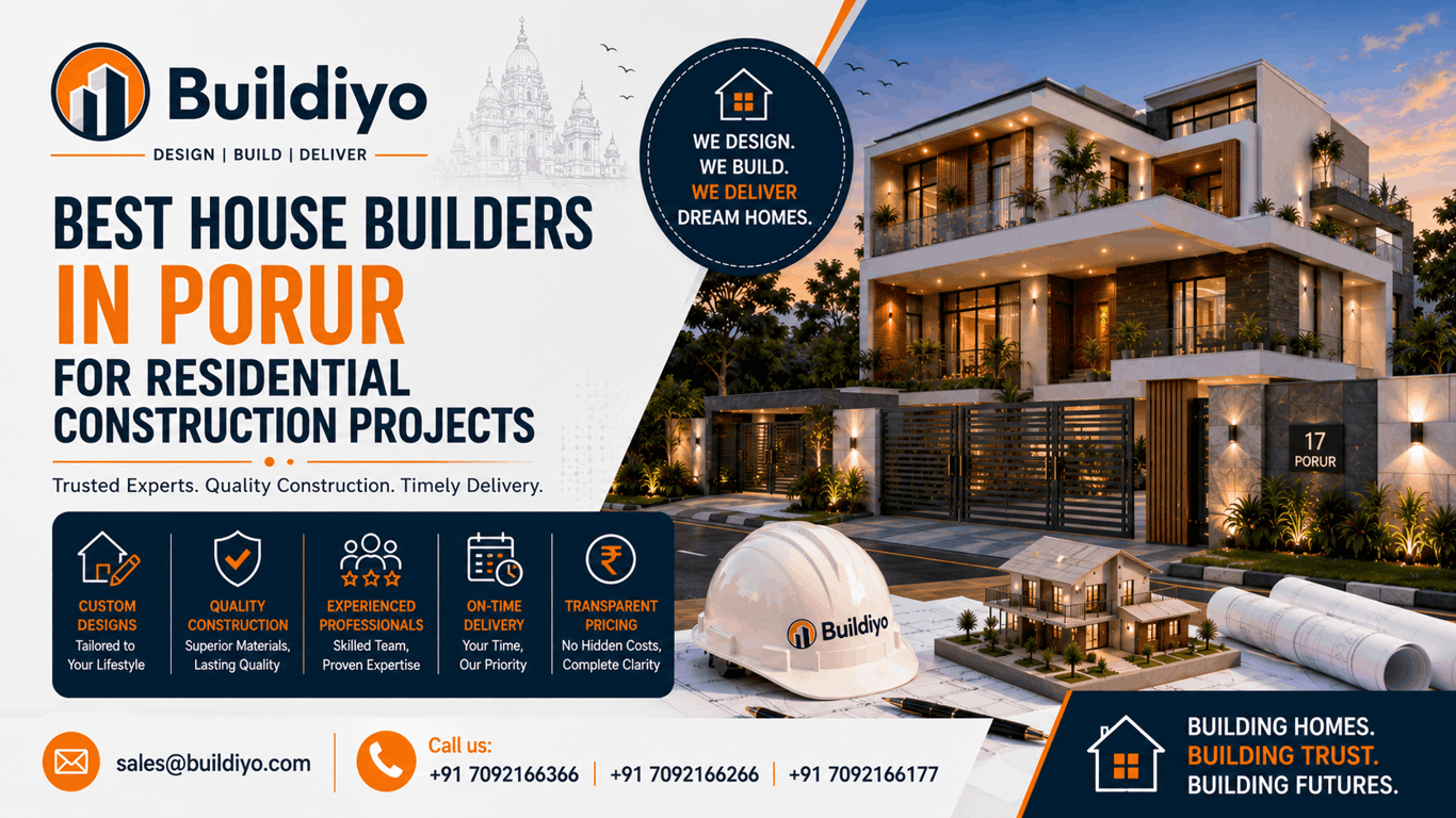Best House Builders in Porur for Residential Construction Projects