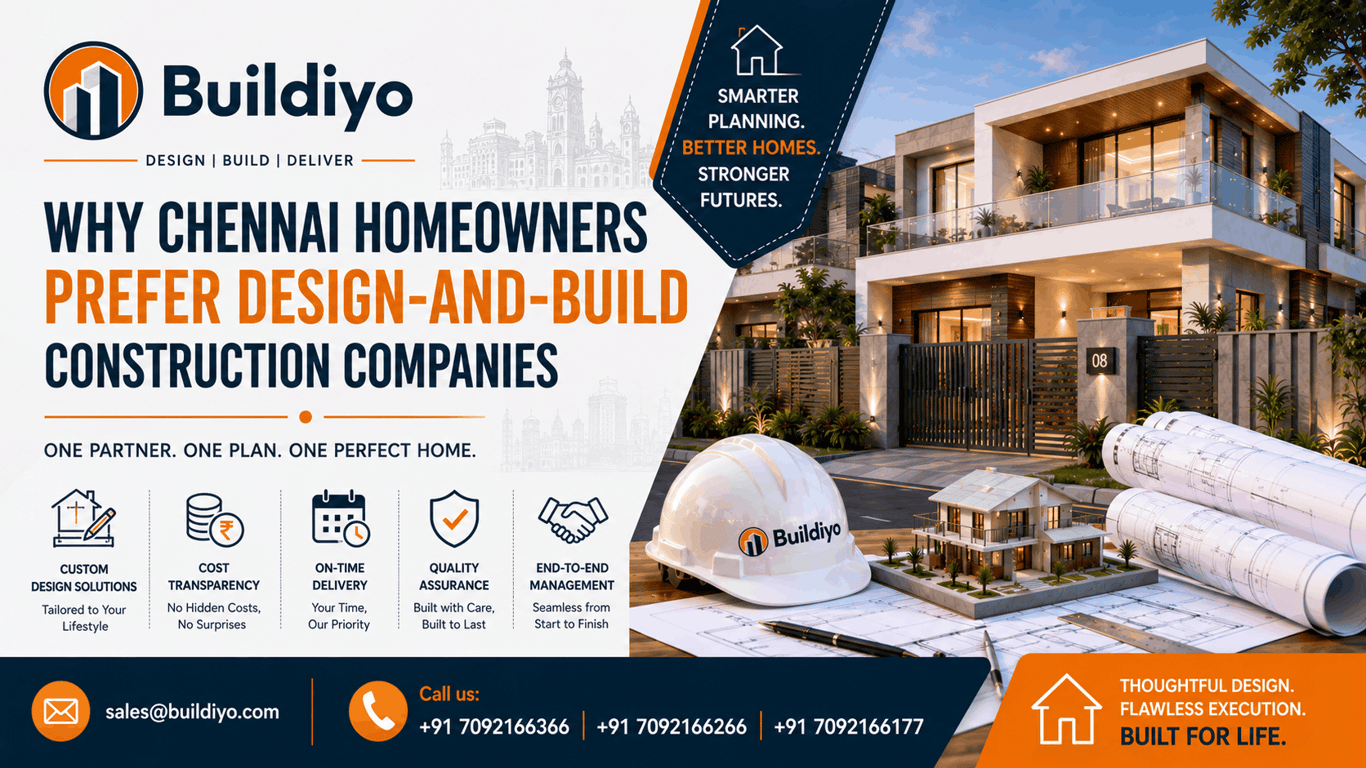 Why Chennai Homeowners Prefer Design-and-Build Construction Companies