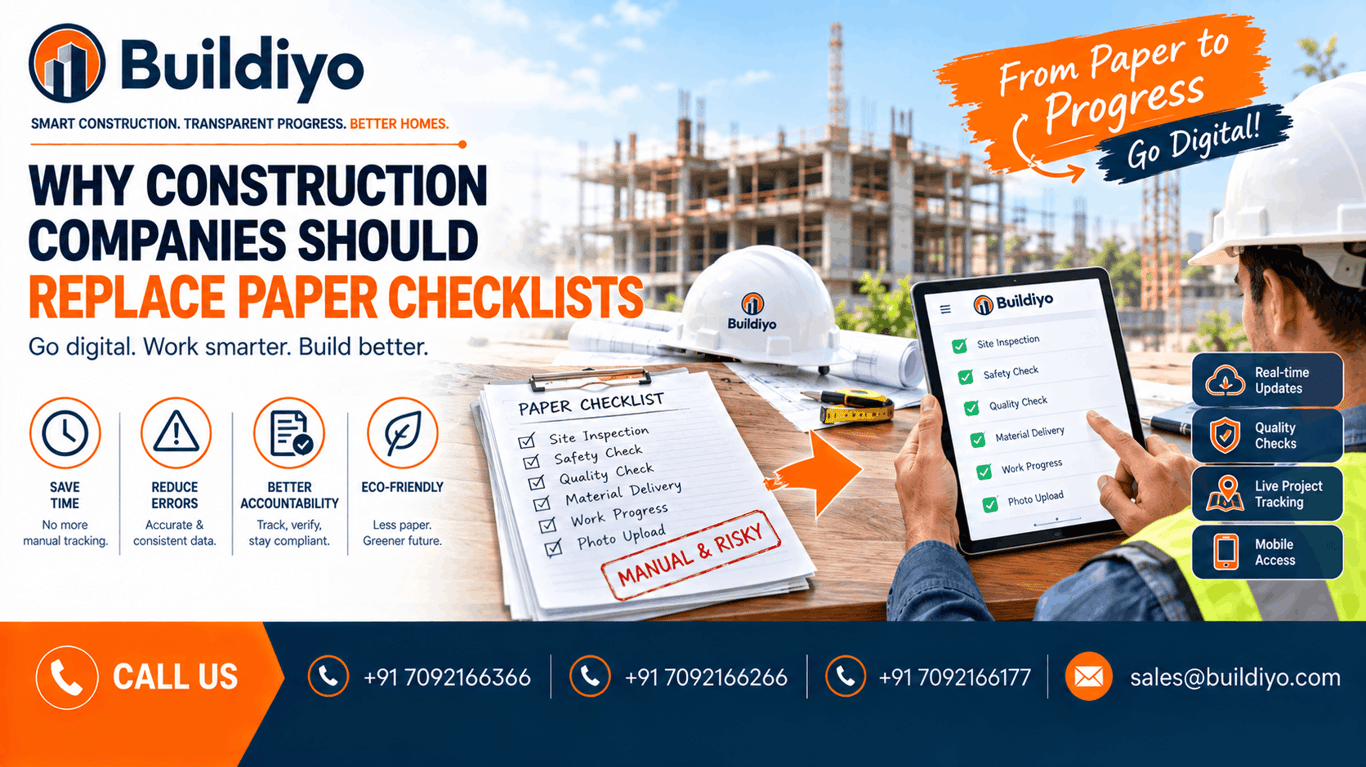 Why Construction Companies Should Replace Paper Checklists