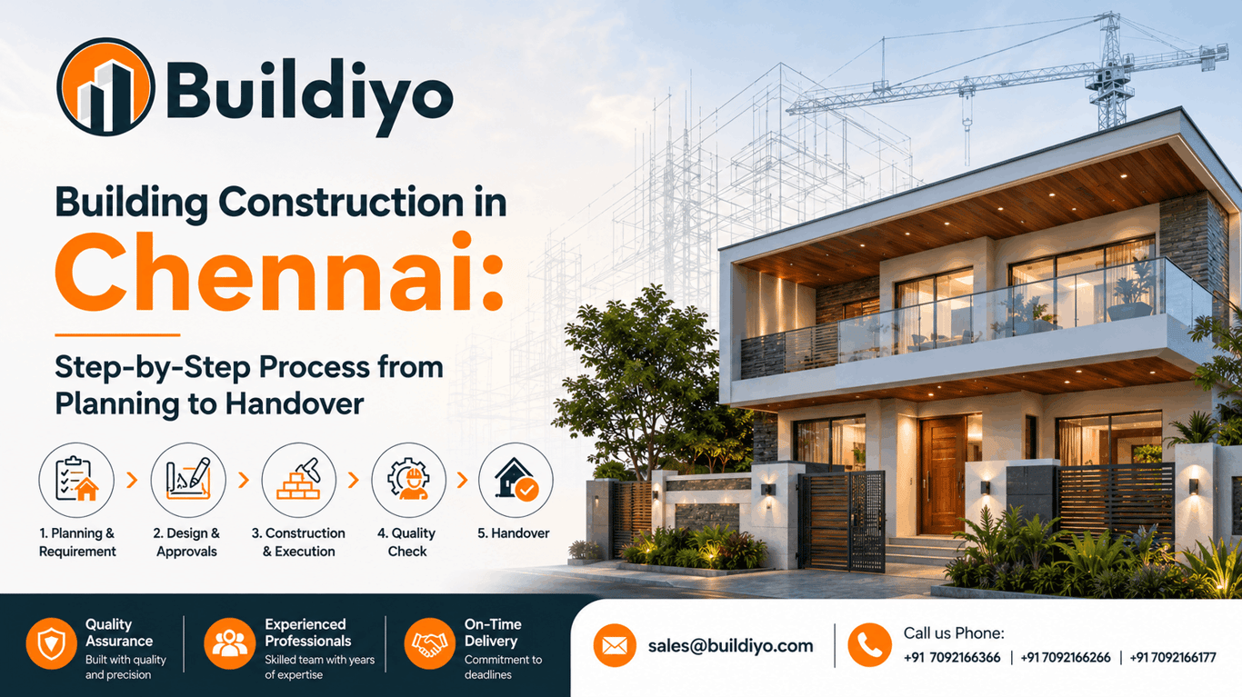 Building Construction in Chennai: Step-by-Step Process from Planning to Handover