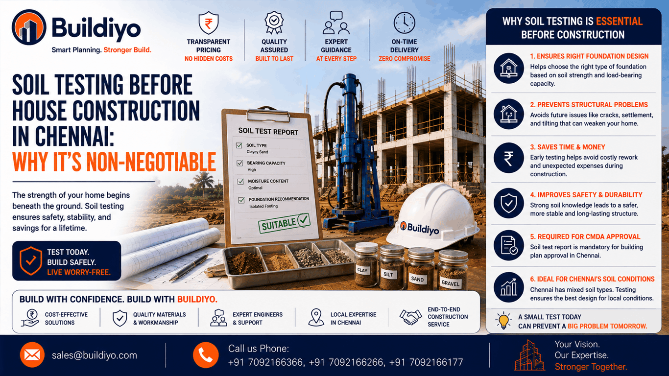 Soil Testing Before House Construction in Chennai: Why It’s Non-Negotiable