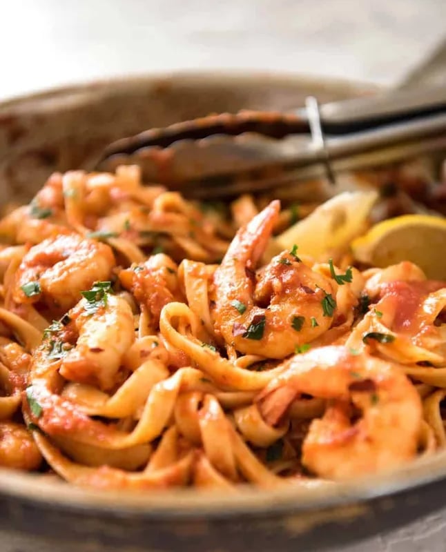 Spicy Chilli Prawn Pasta