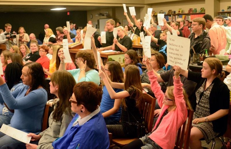 Parents Protesting School Policy
