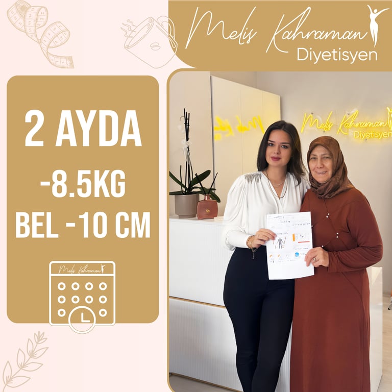 2 AYDA 8 KG HAFİFLEDİK