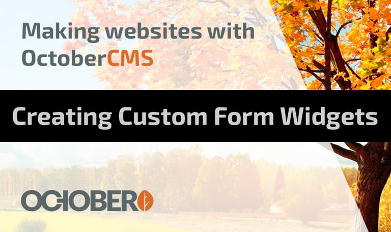 Creating Custom Form Widgets
