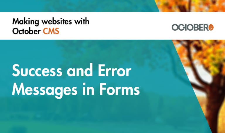 Success and Error Messages in Forms