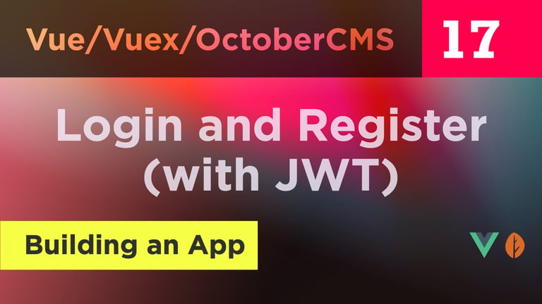 Login and Registration (with JWT)