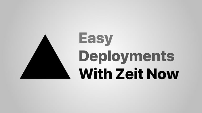 Easy Deployments With Zeit Now