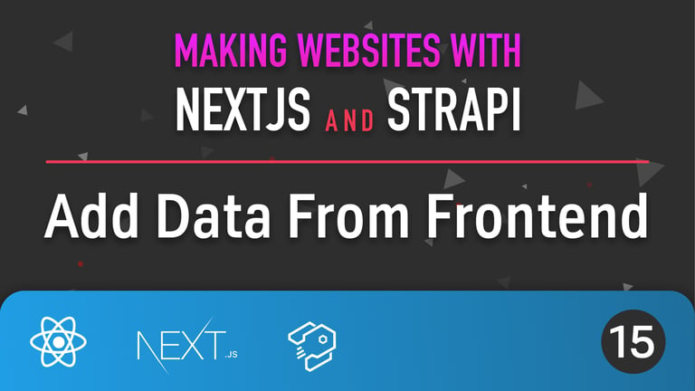 Add Data To Strapi From Next.js