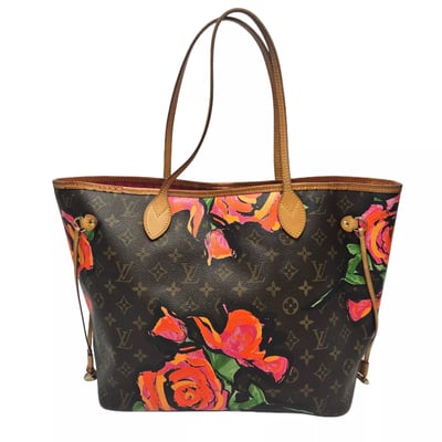 Siin - سين Louis Vuitton Brown Monogram Roses Neverfull MM