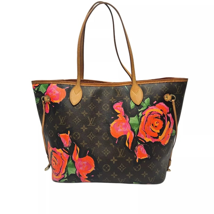 Siin - سين Louis Vuitton Brown Monogram Roses Neverfull MM