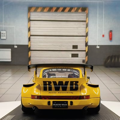 Siin - سين Ignition model Porsche RWB Yellow 