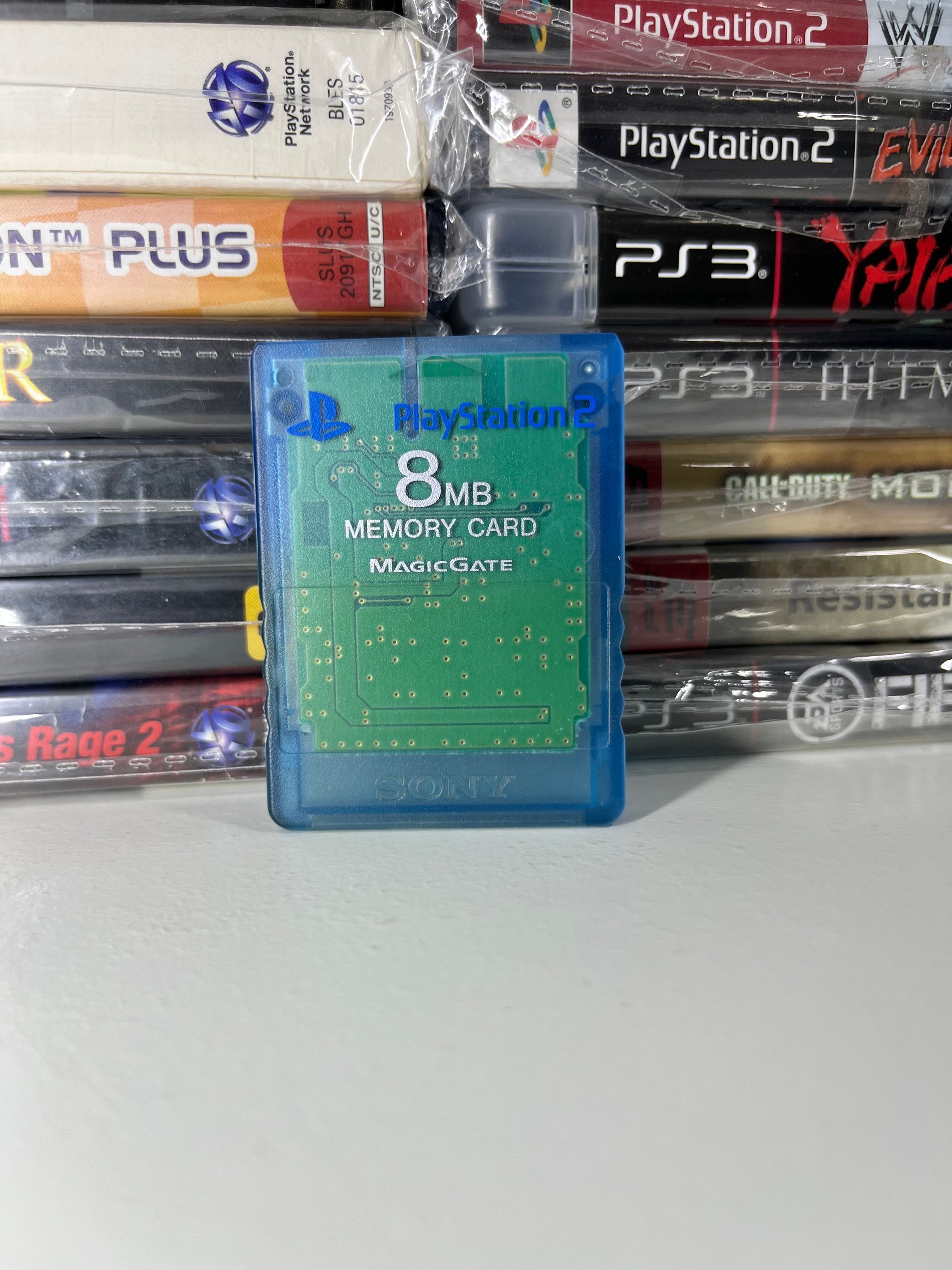 Siin - سين Playstation 2 Original Memory Card - Clear Blue 