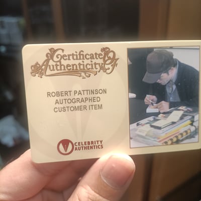 Siin - سين Robert Pattinson signed autograph card