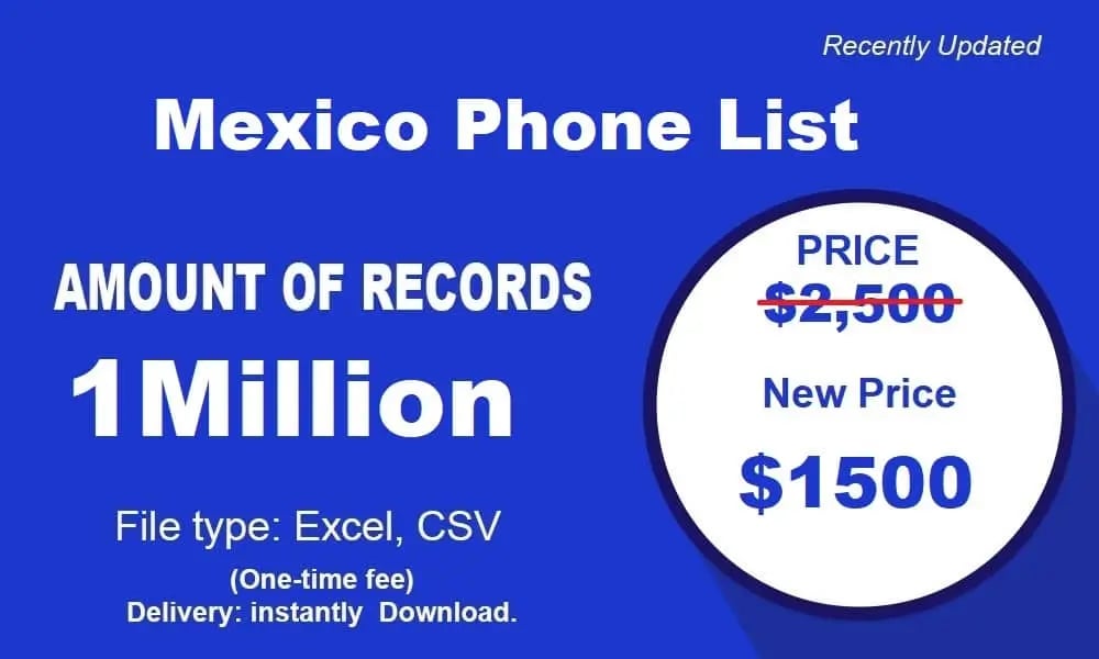 Mexico phone number list