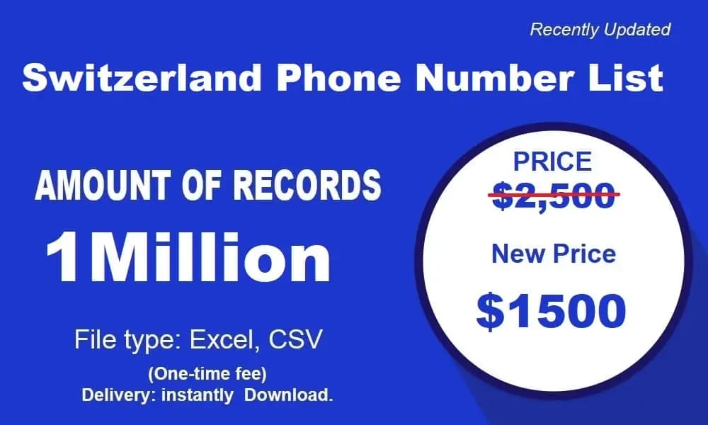 Senarai nombor telefon Switzerland