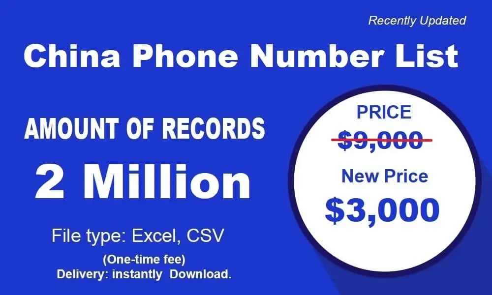 China Phone Number List