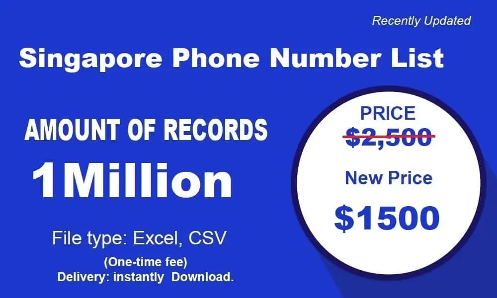 Singapore telefoonnummerlijst