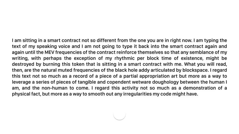 i am sitting in a smart contract