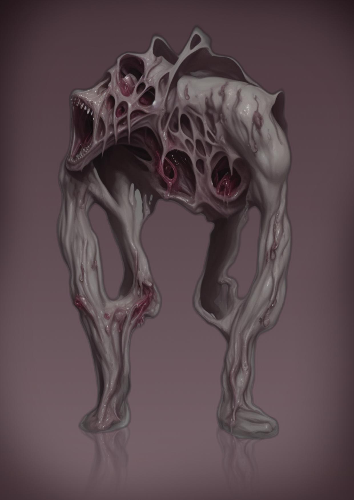 A fleshy body, vile and corrupted