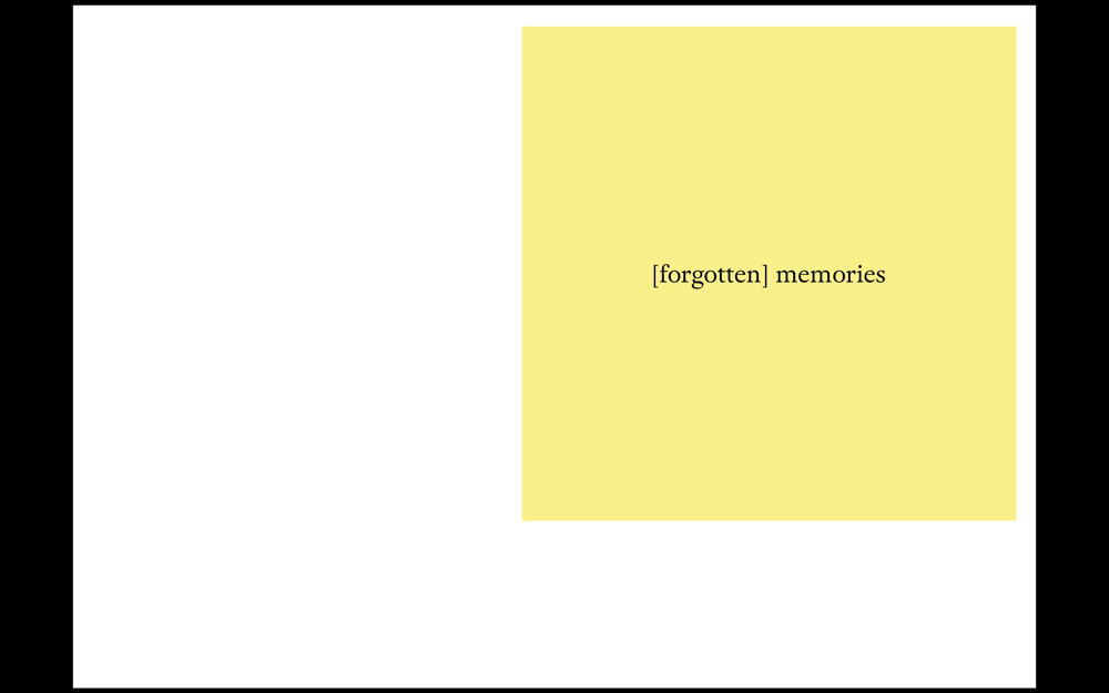 [forgotten] memories